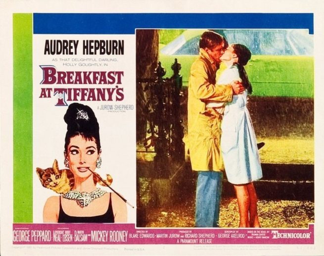 One of the most collectable vintage original US Lobby Cards for Breakfast at Tiffany's