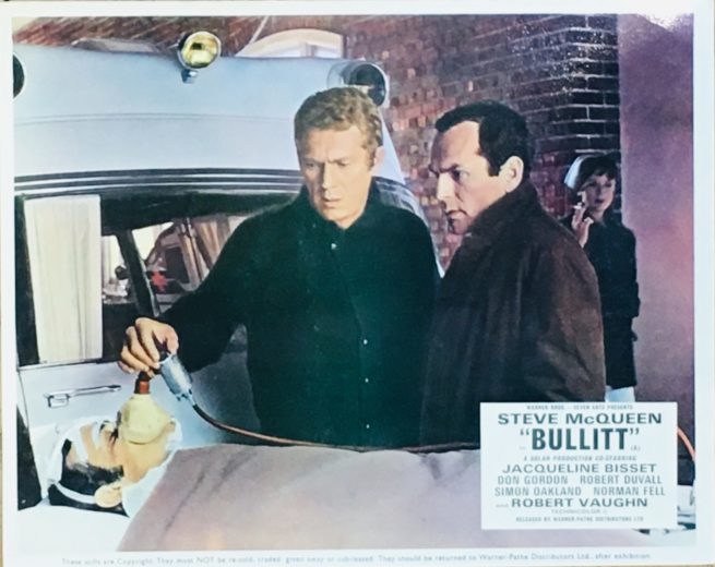 Bullitt, UK Front of House Card, 1968