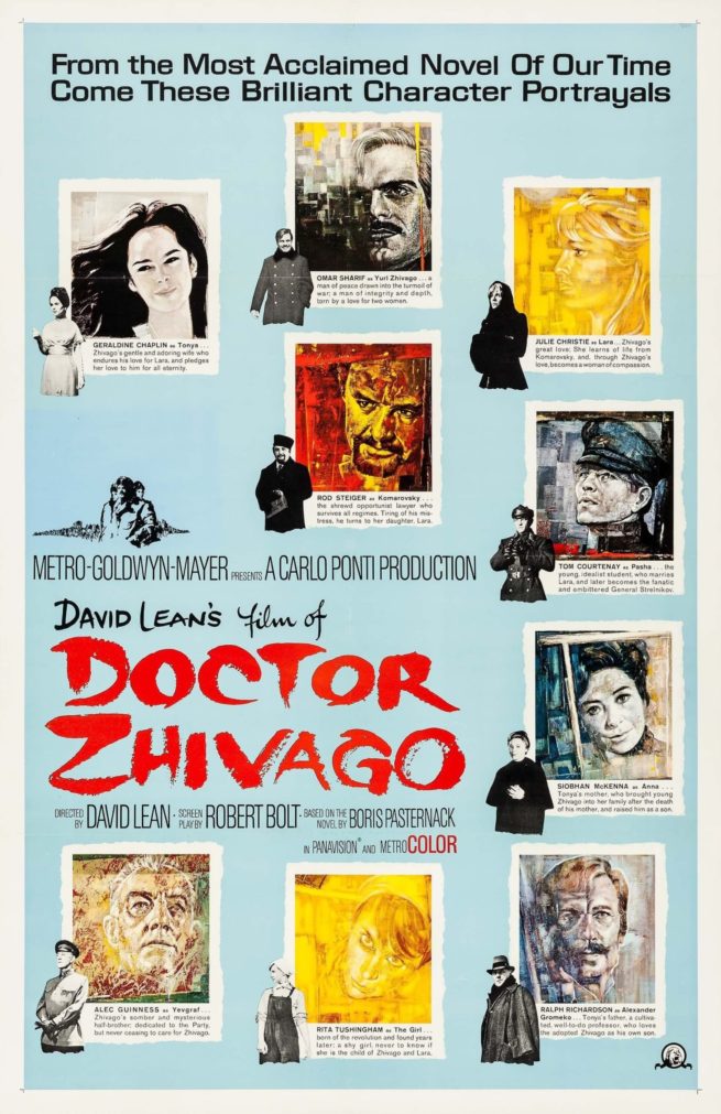 A rare Roadshow style poster for Dr Zhivago, linen-backed and in excellent condition.