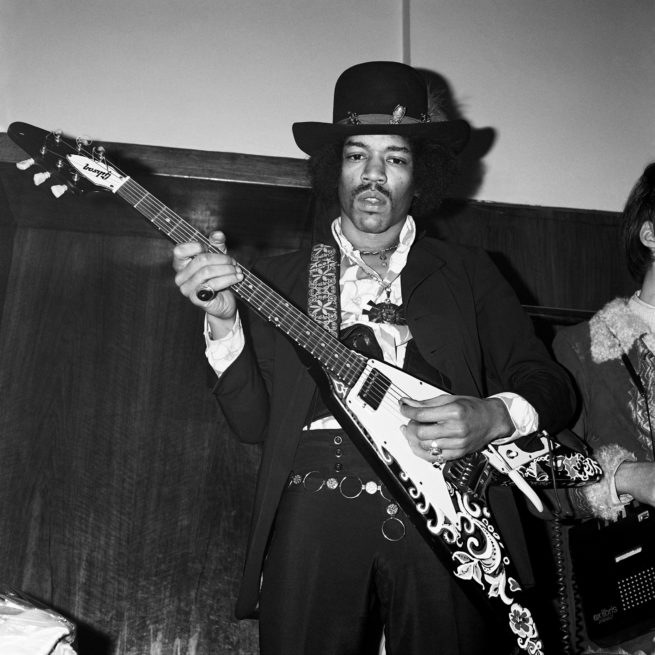 Limited edition black and white 1967 photograph of Jimi Hendrix