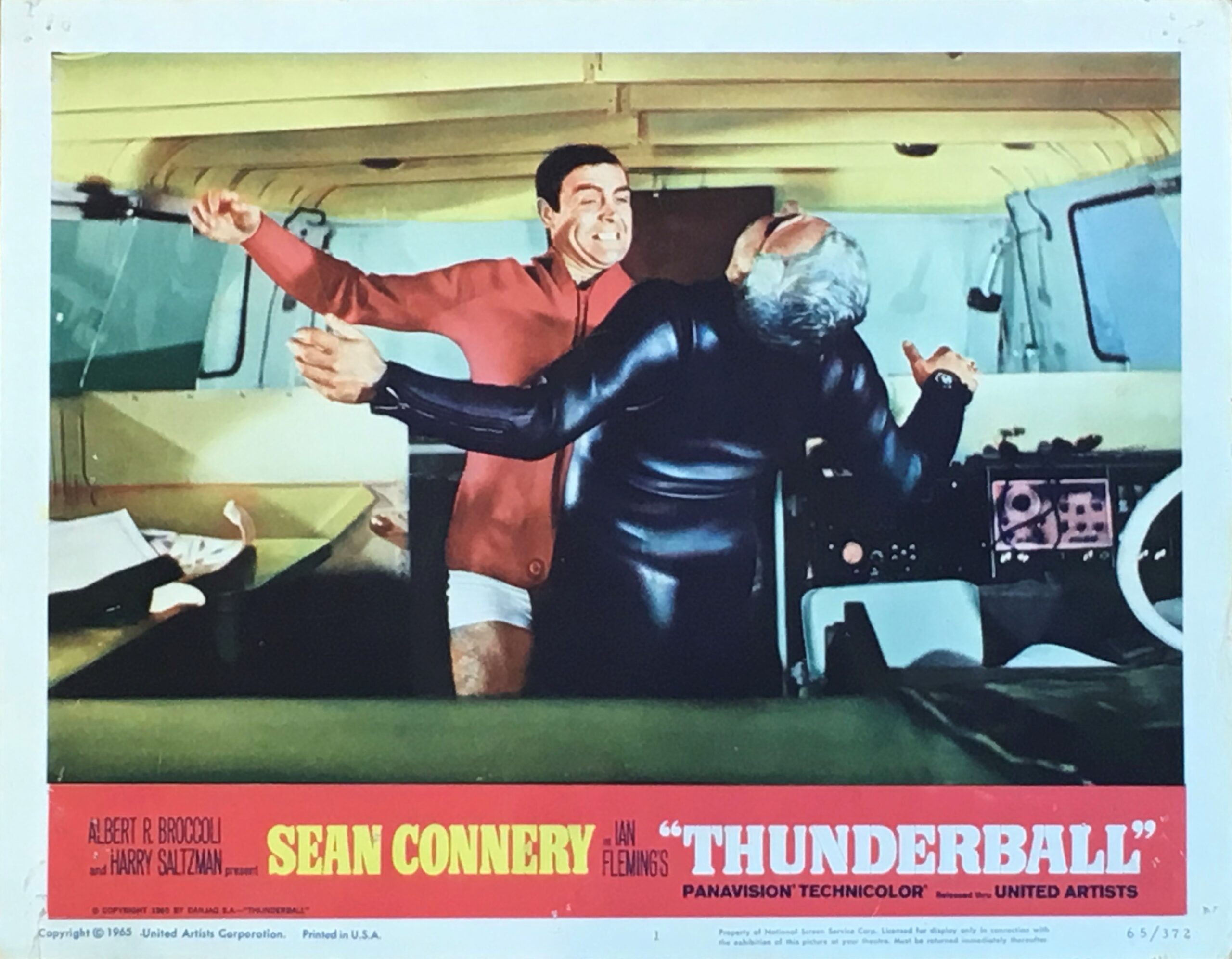 Original vintage cinema lobby card movie poster for Thunderball