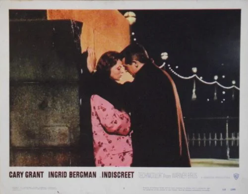 Original US cinema lobby card for the movie Indiscreet with Cary Grant and Ingrid Bergman