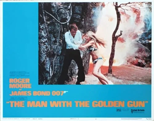 Vintage original US lobby card for James Bond Man With the Golden Gun