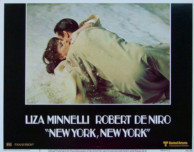 Original US cinema lobby card for Scorsese's 1977 movie, New York, New York