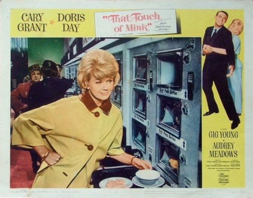 Original cinema lobby card for 1962 comedy, That Touch of Mink, with Doris Day and Cary Grant