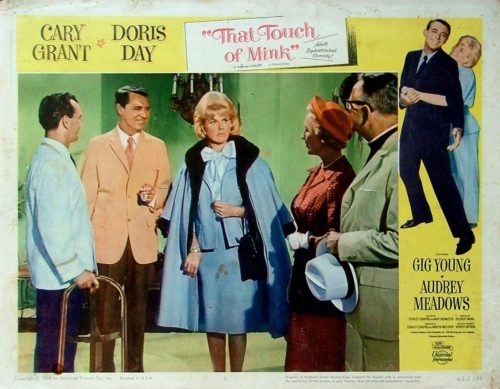 Original US cinema lobby card for Doris Day comedy, That Touch of Mink