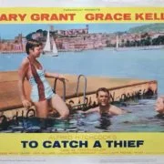 Original vintage US lobby card poster for 1955 Hitchcock movie, To Catch a Thief