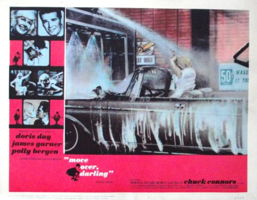 Original vintage US cinema lobby card for Doris Day comedy, Move Over, Darling