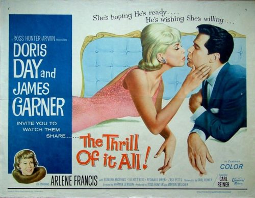 Original vintage US cinema poster for Doris Day comedy, The Thrill of it All