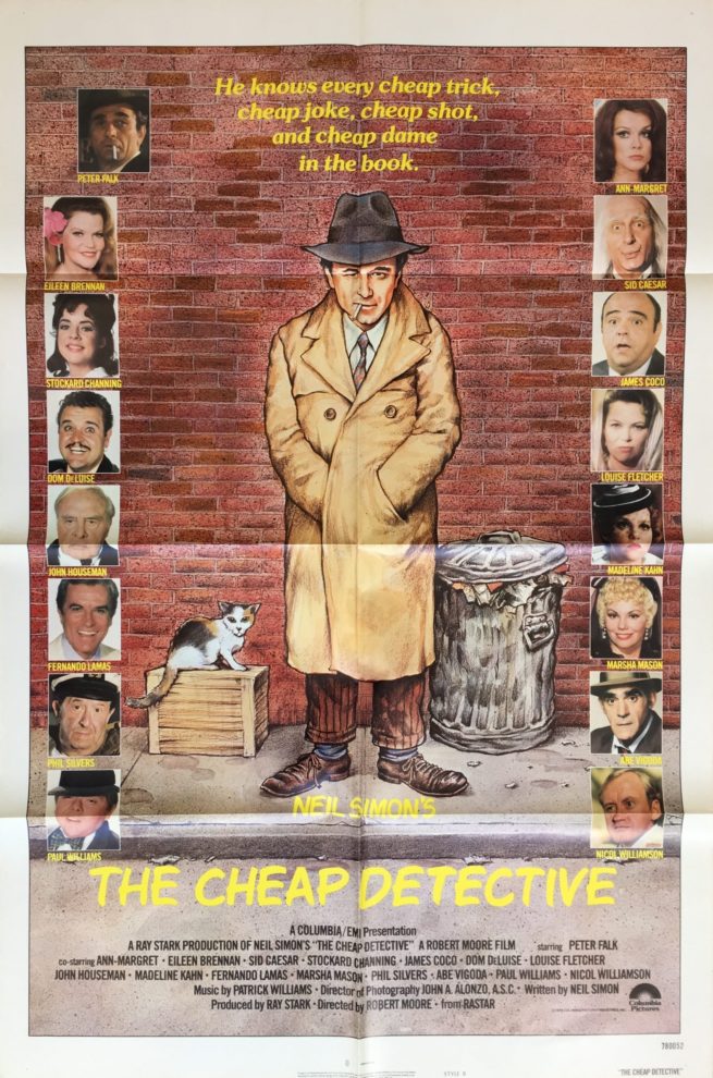 Vintage original US One Sheet for Bogart parody The Cheap Detective