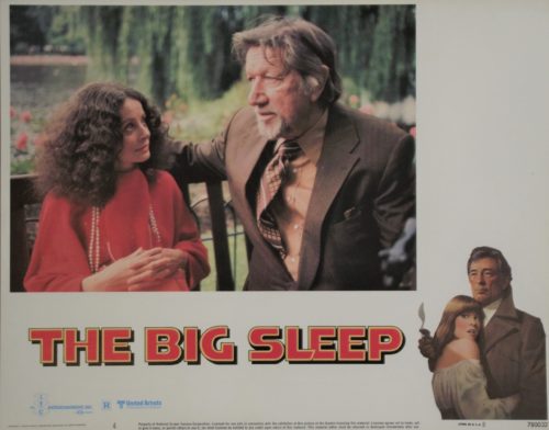 Original vintage US cinema lobby card for Chandler mystery movie, The Big Sleep