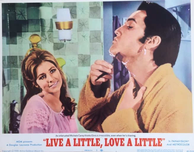 Original vintage US cinema lobby card for 1968 Elvis comedy, Live a Little, Love a Little
