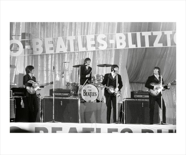 Limited edition photograph showing The Beatles On Stage in Germany in 1966