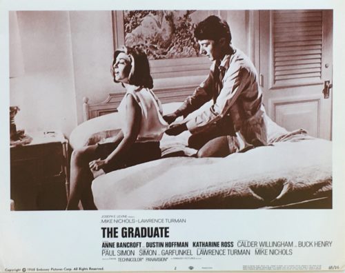 Original vintage US lobby card movie poster for The Graduate