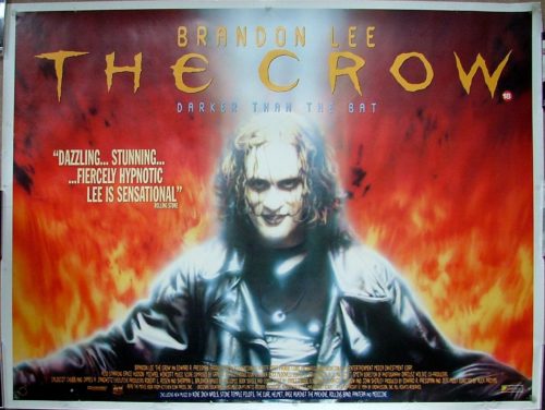 Original vintage UK cinema poster for cult classic The Crow starring Brandon Lee