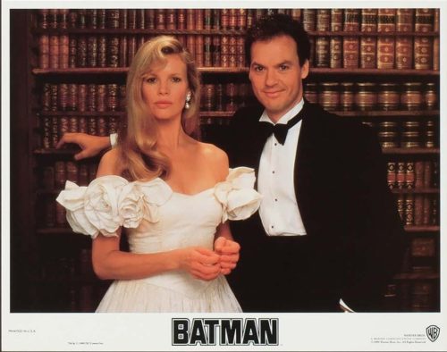 Vintage original US lobby card for Batman with Michael Keaton and Kim BasingerJ