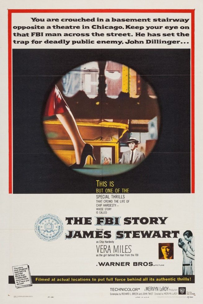 Vintage original US film poster for 50s crime drama film The FBI Story