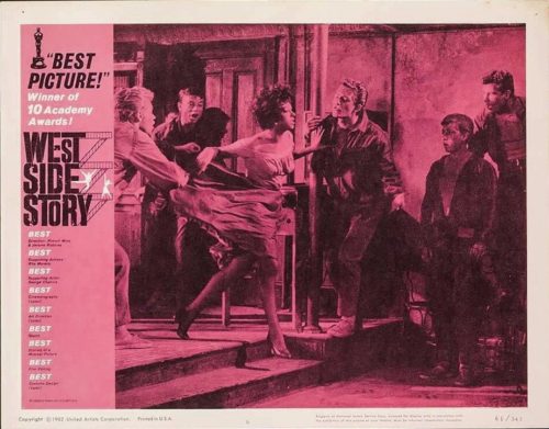 Original US lobby card movie poster for the musical, West Side Story