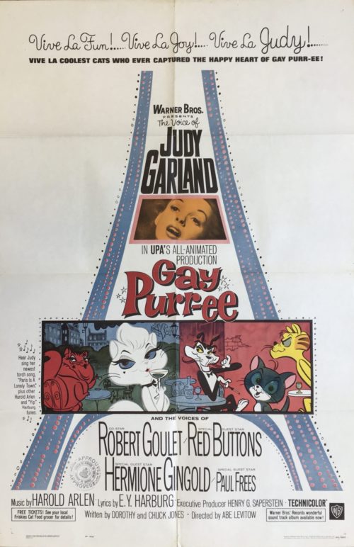 Original vintage US cinema poster for Gay Purr-ee