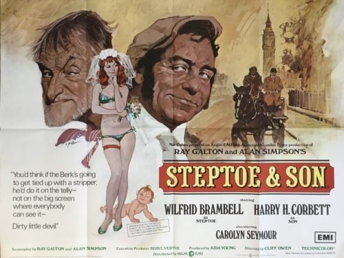 Original British cinema movie poster for 1973 comedy classic, Steptoe & Son