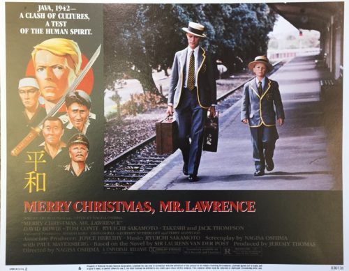 Original vintage US cinema lobby card movie poster for Merry Christmas, Mr Lawrence