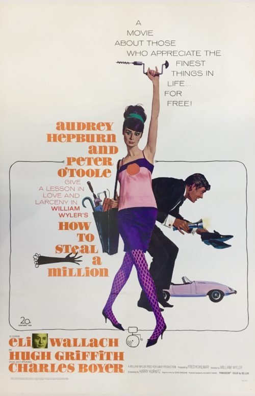 Original vintage movie poster for How to Steal a Million