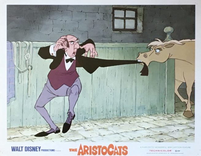 Original vintage US cinema lobby card movie poster for The Aristocats