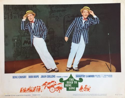 Original vintage US cinema lobby card movie poster for The Road to Hong Kong