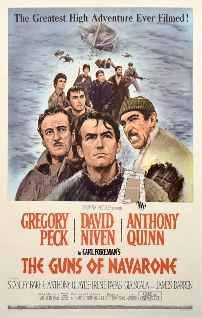 Original vintage US movie poster for The Guns of Navarone