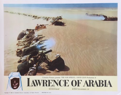 Original vintage US cinema lobby card movie poster for Lawrence of Arabia