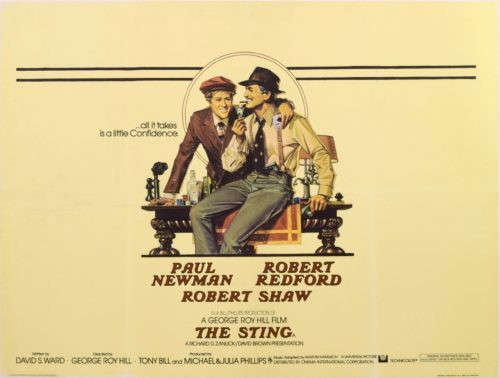 Original vintage UK cinema poster for The Sting