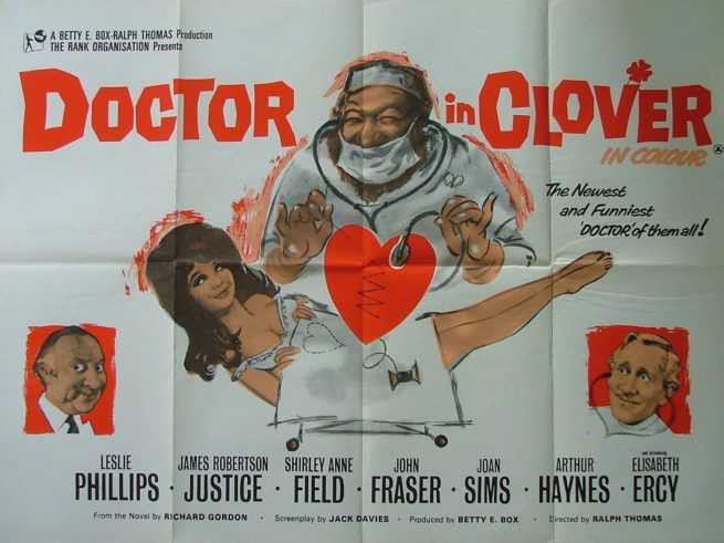 Original vintage UK cinema movie poster for Doctor in Clover