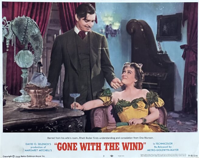 Original vintage cinema lobby card movie poster for Gone with the Wind
