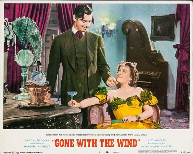 Original vintage US cinema lobby card movie poster for Gone With the Wind