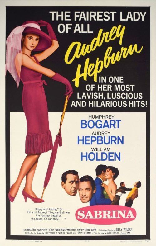 Original vintage US cinema movie poster for Sabrina