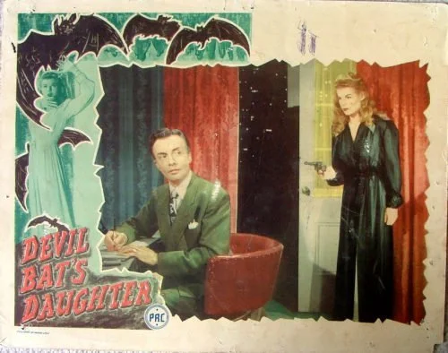 Original vintage US cinema lobby card movie poster for Devil Bat's Daughter