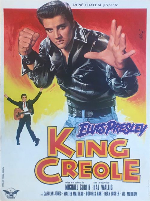 Original vintage French cinema movie poster for King Creole