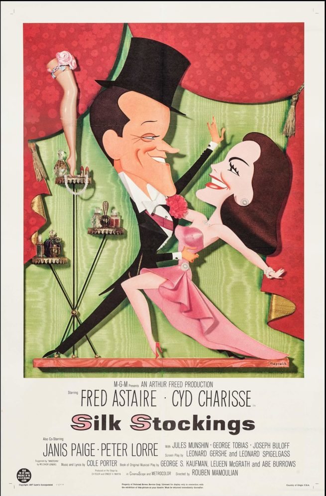 Original vintage US cinema movie poster for Silk Stockings