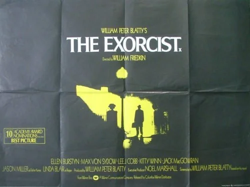 Original vintage UK cinema movie poster for The Exorcist