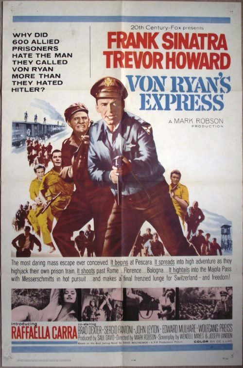 Original vintage US cinema movie poster for Von Ryan's Express