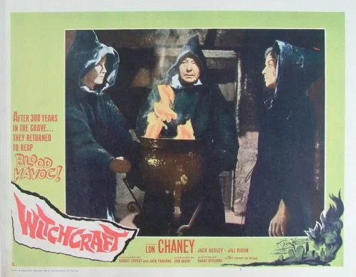 Original vintage US cinema lobby card movie poster for Witchcraft