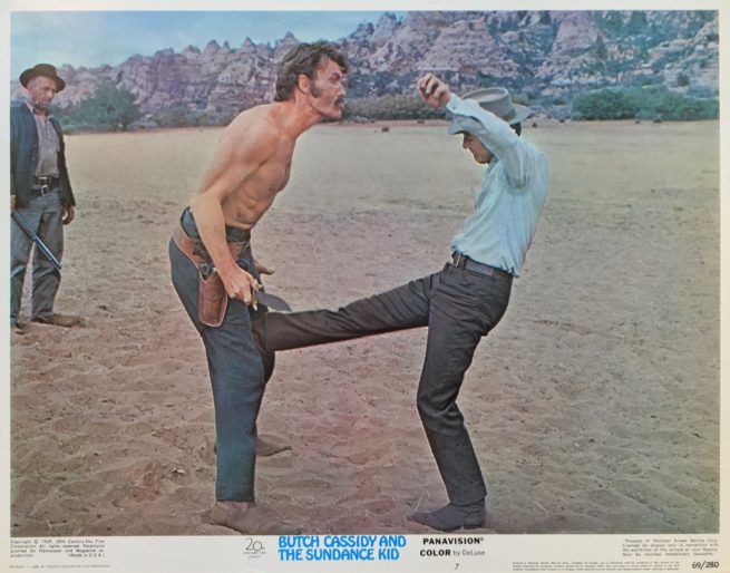 Vintage original US lobby card poster for Butch Cassidy and the Sundance Kid starring Paul Newman and Robert Redford