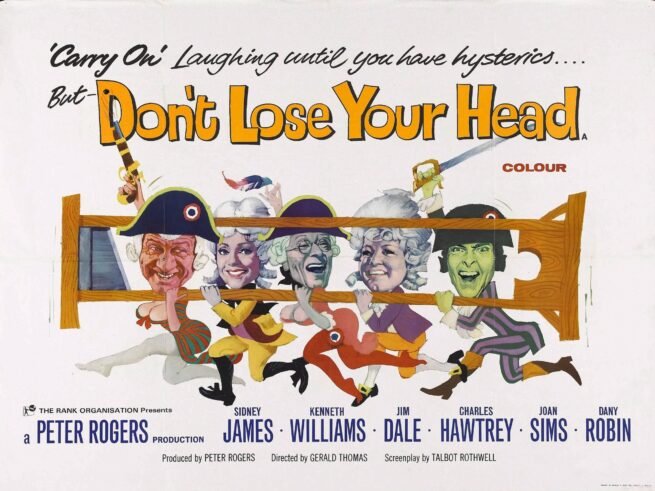 Original vintage UK cinema movie poster for Carry On Don't Lose Your Head