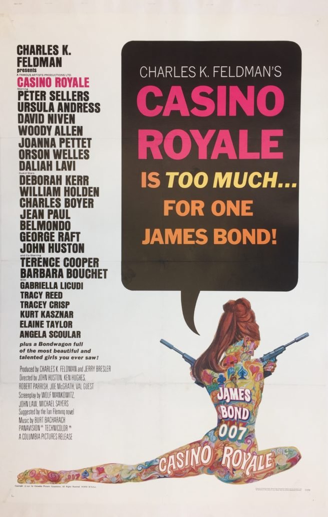 Original vintage US cinema movie poster for Casino Royale
