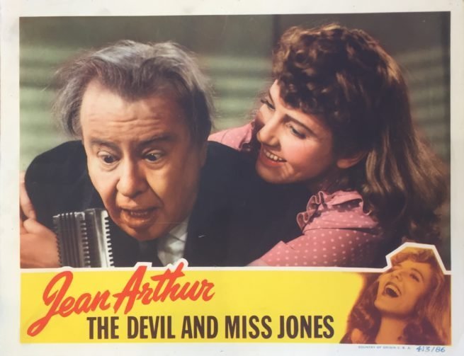 Original vintage US cinema lobby card movie poster for The Devil and Miss Jones