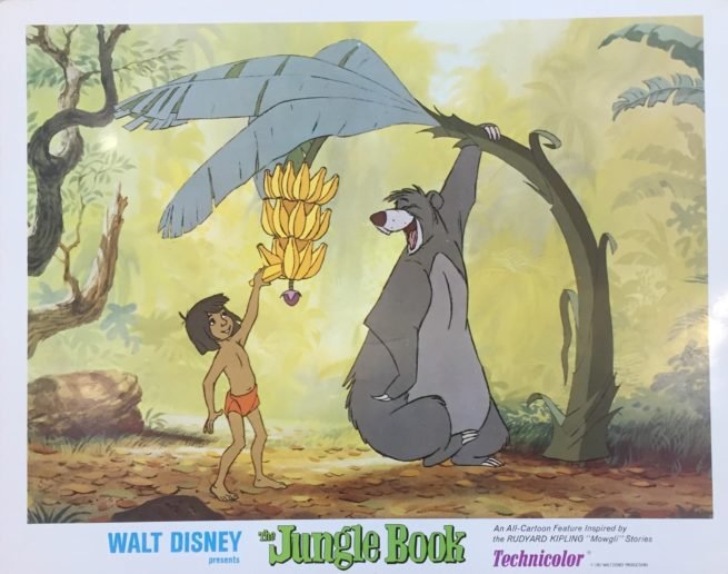 Original vintage US cinema lobby card movie poster for The Jungle Book