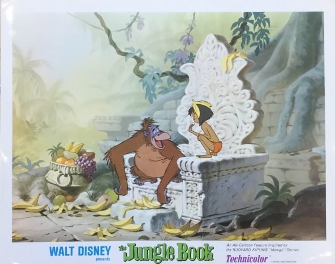 Original vintage US cinema lobby card movie poster for The Jungle Book