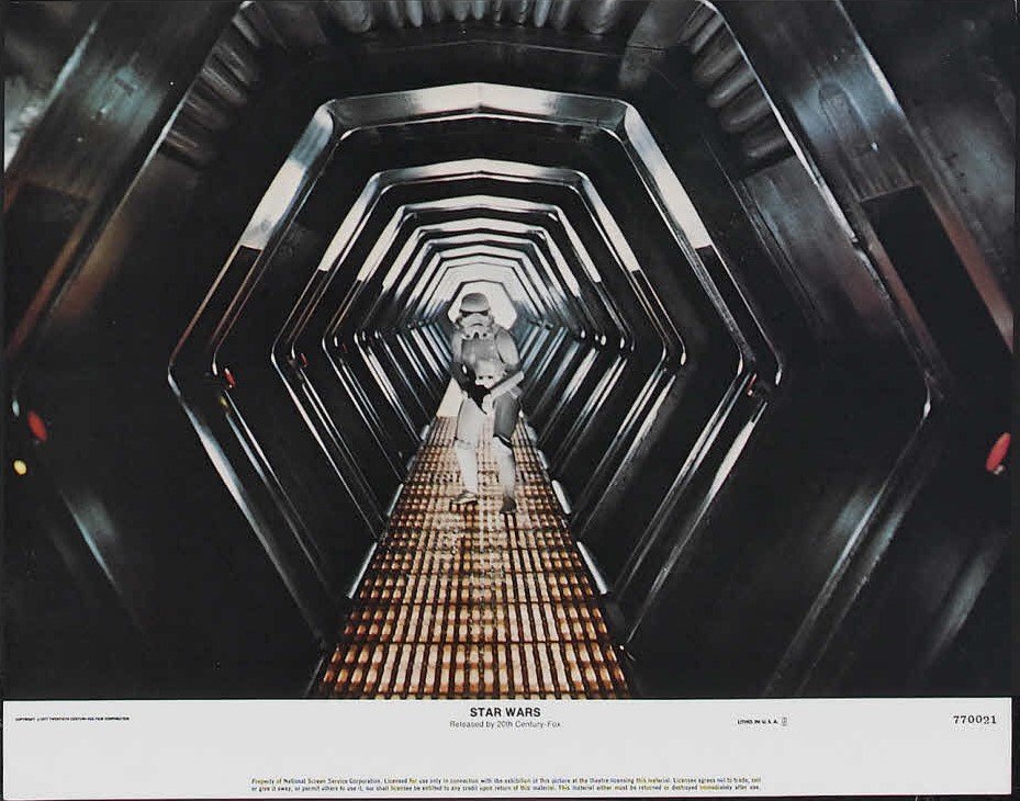Original vintage US cinema lobby card movie poster for Star Wars