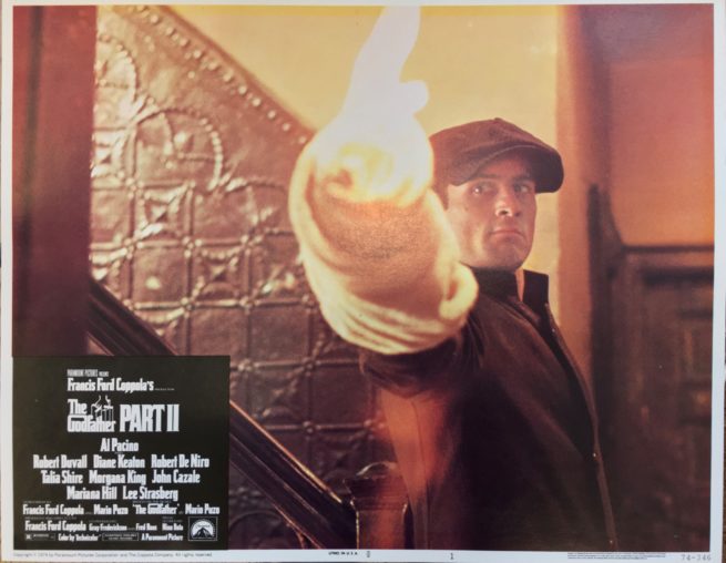 Original vintage US cinema lobby card movie poster for The Godfather Part II