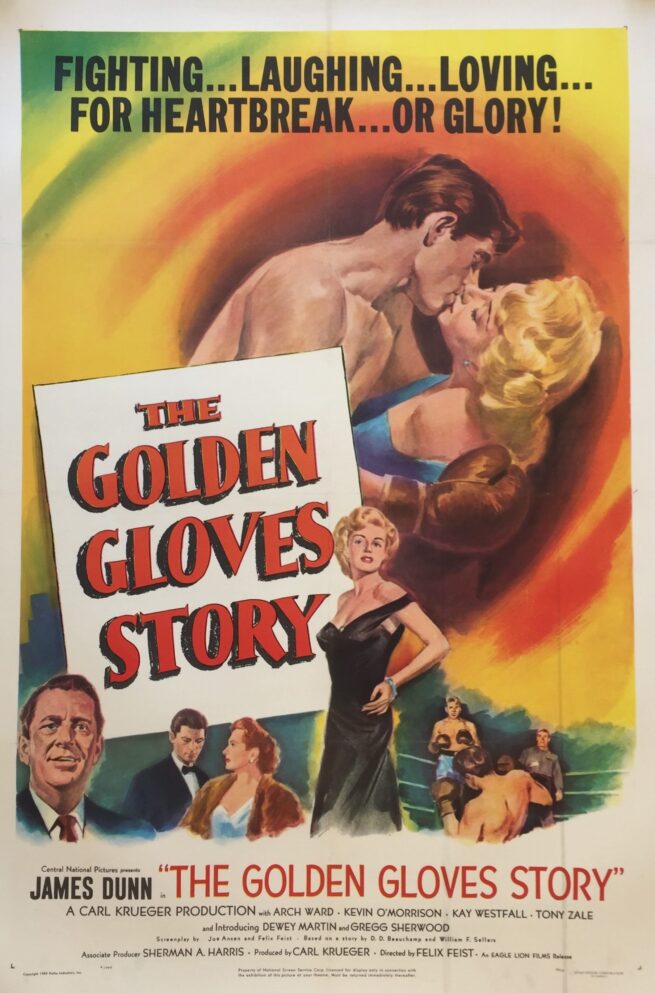Original vintage US cinema movie poster for The Golden Gloves Story
